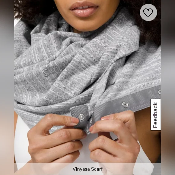 NWOT lululemon Vinyasa Scarf, Light Grey - Picture 2 of 12